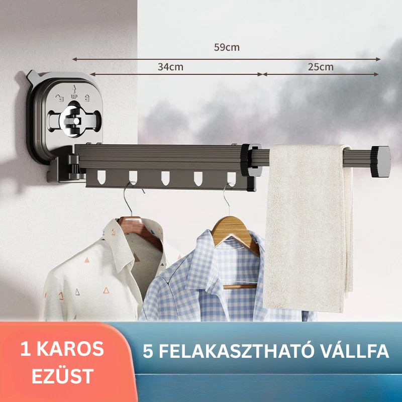 Kihúzható ruhaszárító állvány