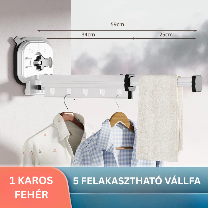 Kihúzható ruhaszárító állvány