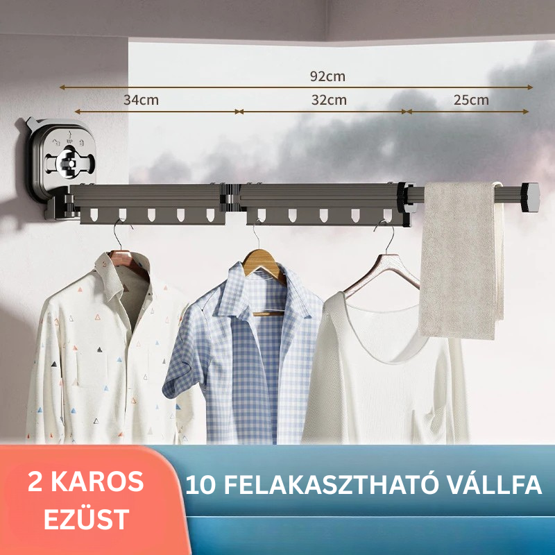 Kihúzható ruhaszárító állvány