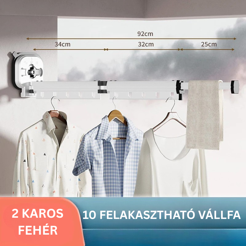 Kihúzható ruhaszárító állvány