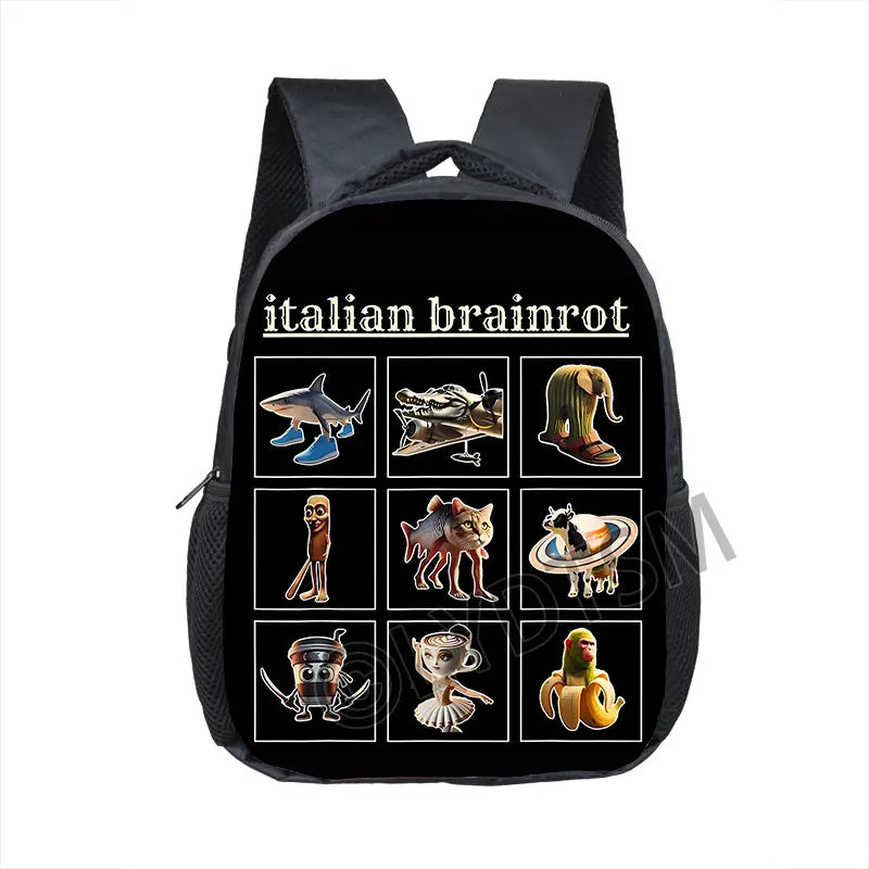 Vicces Italian Brainrot hátizsák kicsiknek