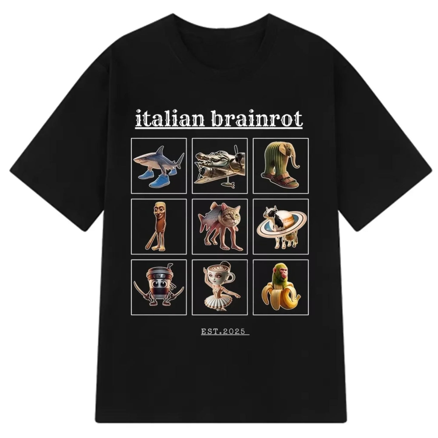 Italian Brainrot vicces mém póló