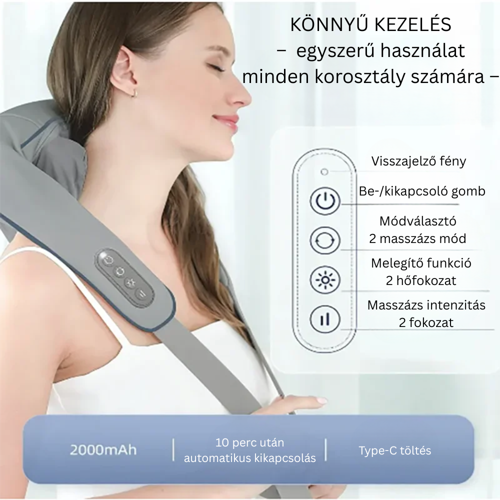 Nyak- és vállmasszírozó
