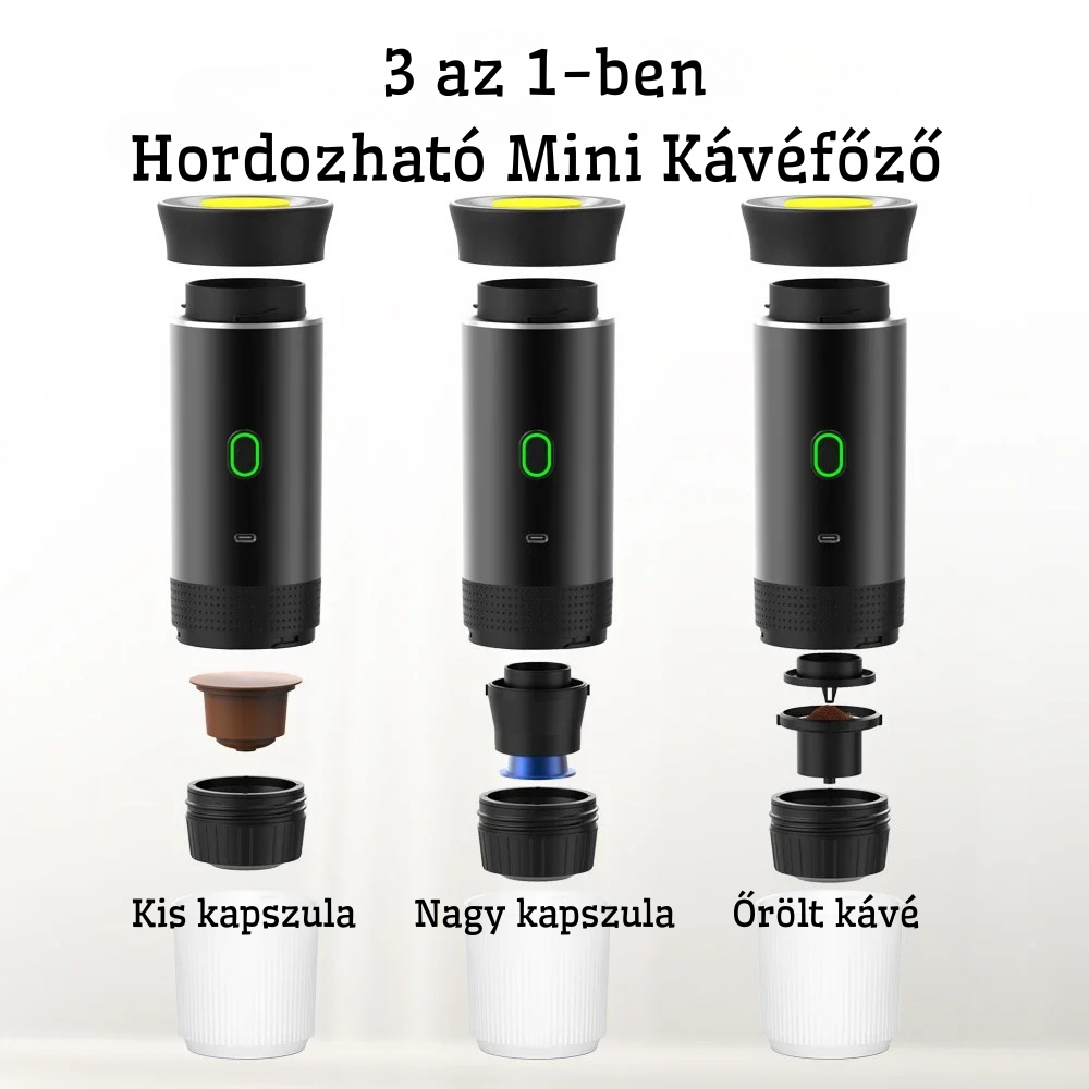 Hordozható mini kávéfőző INGYENES SZÁLLÍTÁS