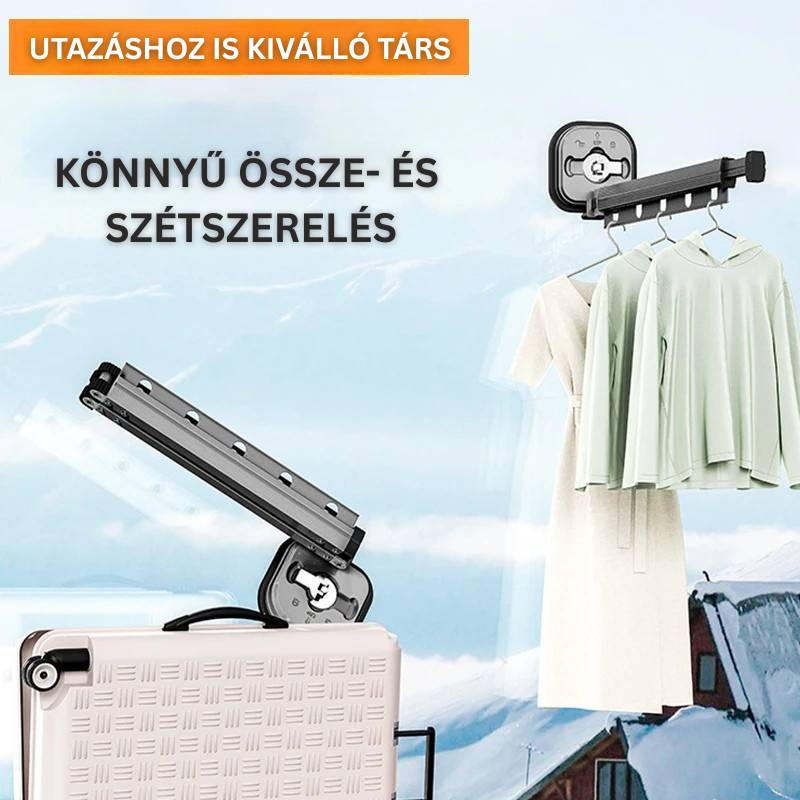 Kihúzható ruhaszárító állvány