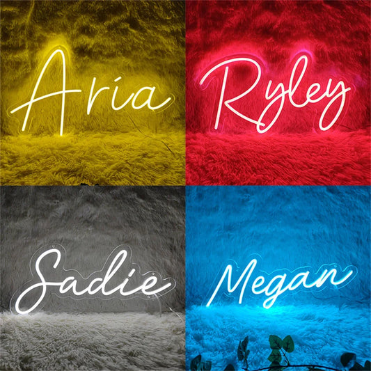 Egyedi LED neon névtábla – névre szóló ajándék