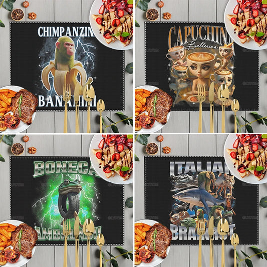 Italian Brainrot konyhai alátétek