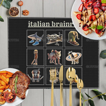 Italian Brainrot konyhai alátétek